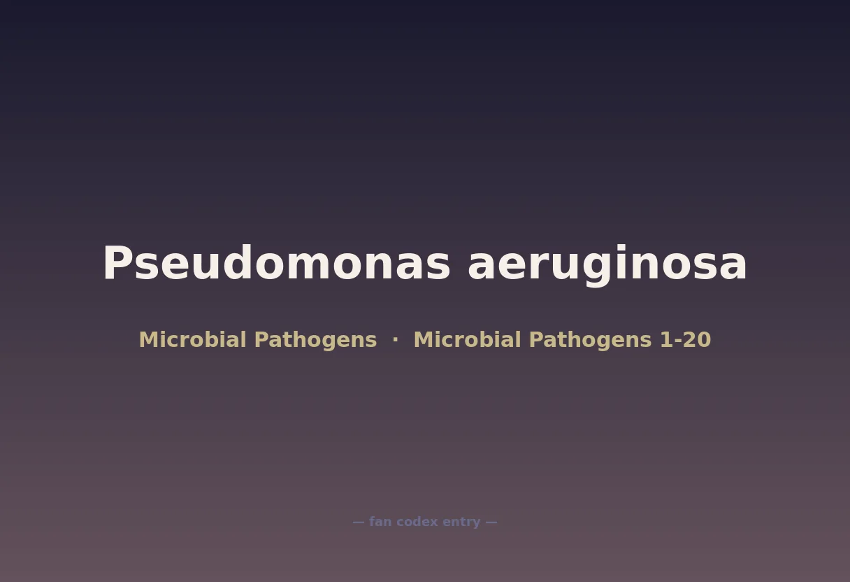Pseudomonas aeruginosa