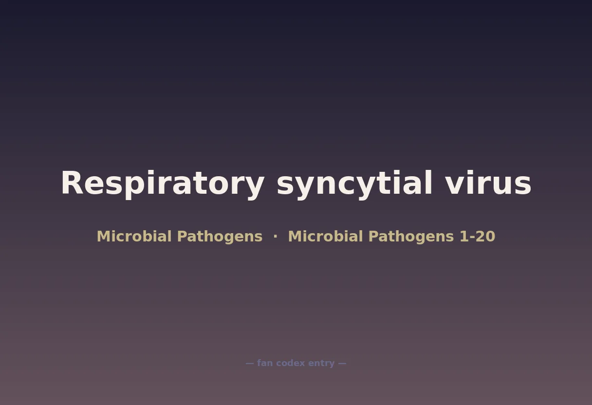 Respiratory syncytial virus