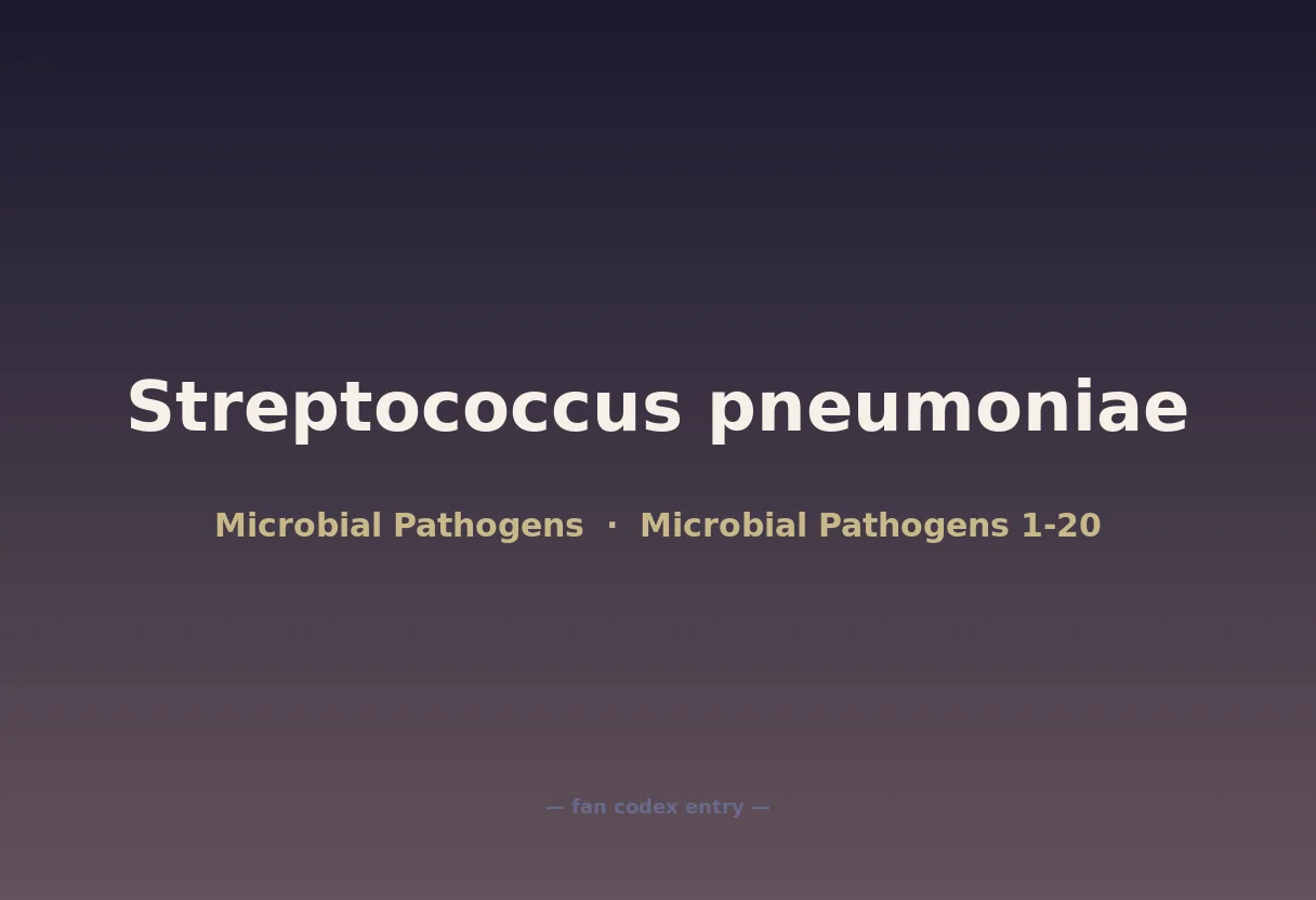 Streptococcus pneumoniae